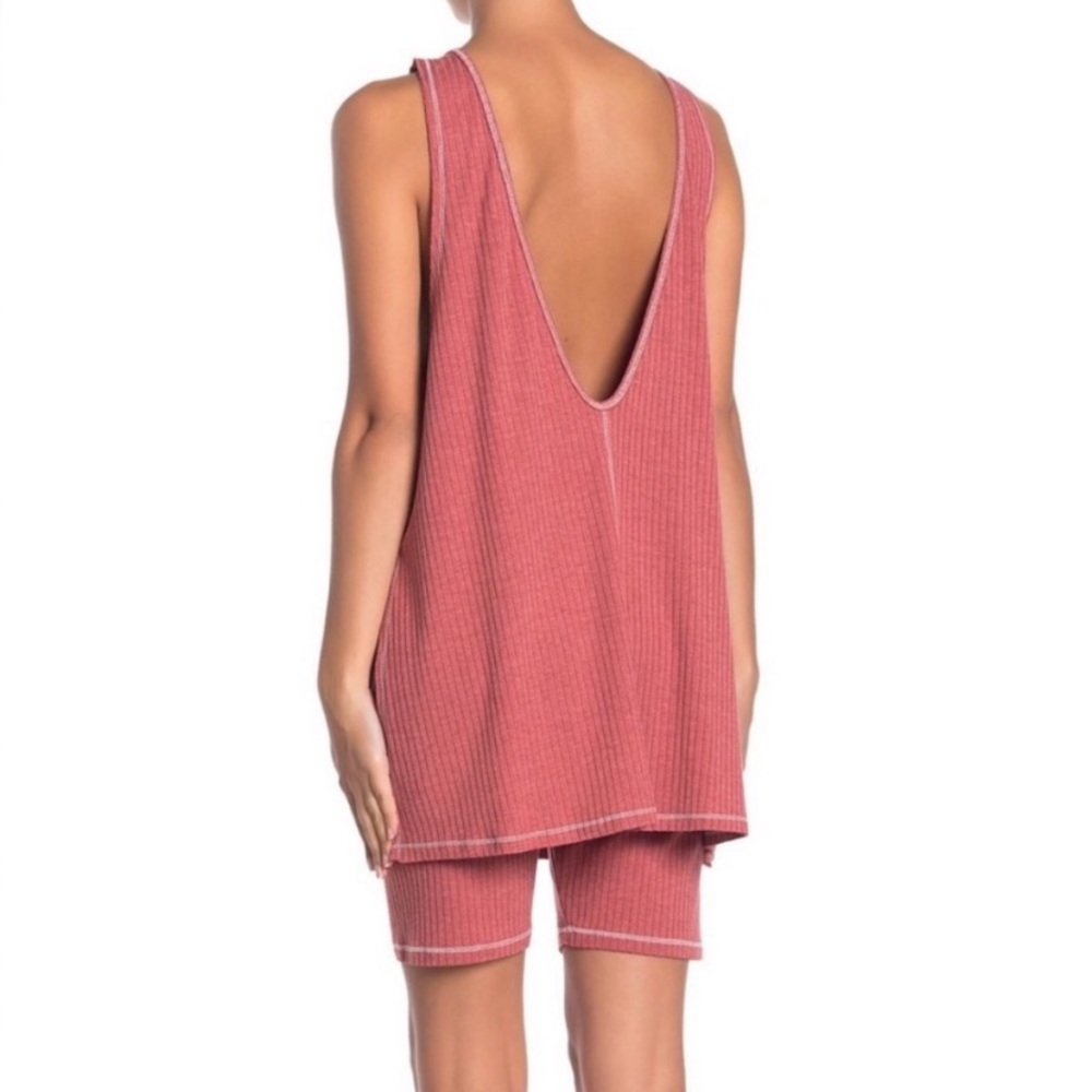 Free People New TakeTwo Bike Short 2 Piece Lounge oversized fit - Picture 2 of 13